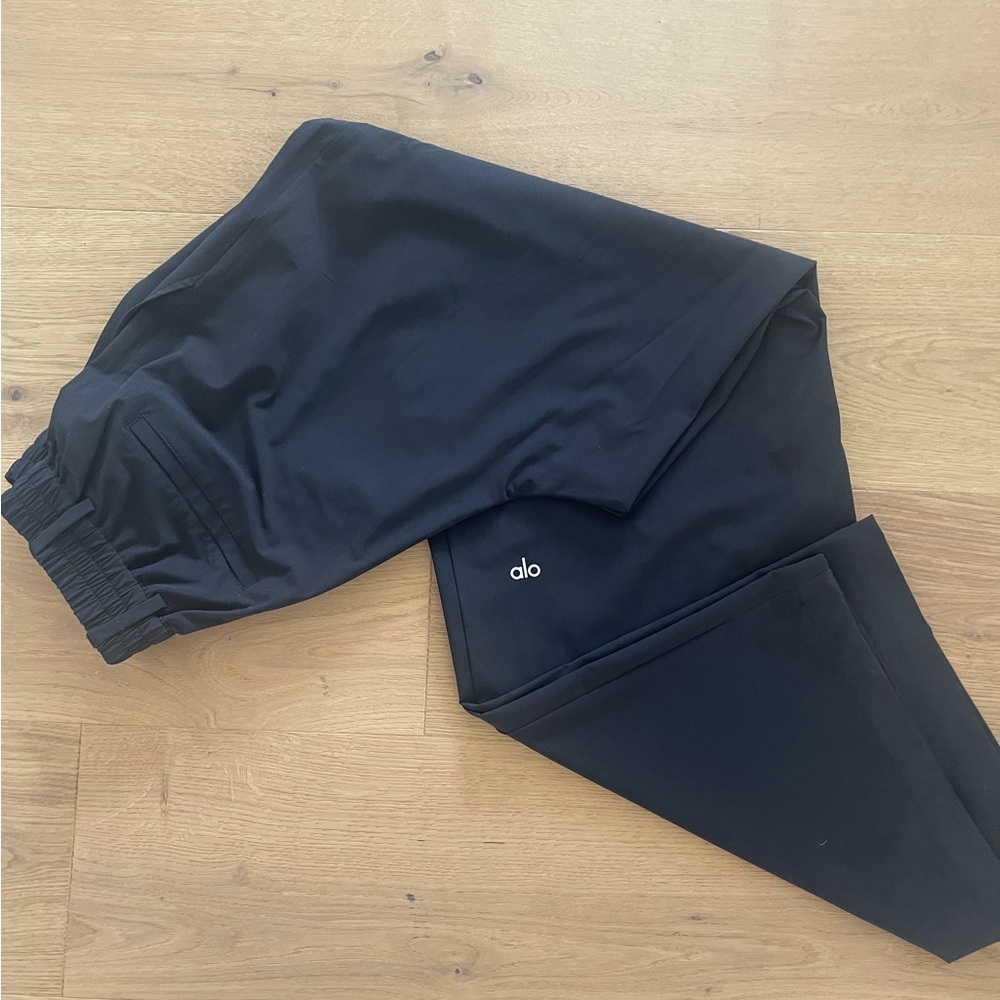 ALO Pursuit Trouser Black Wide-Leg high waist